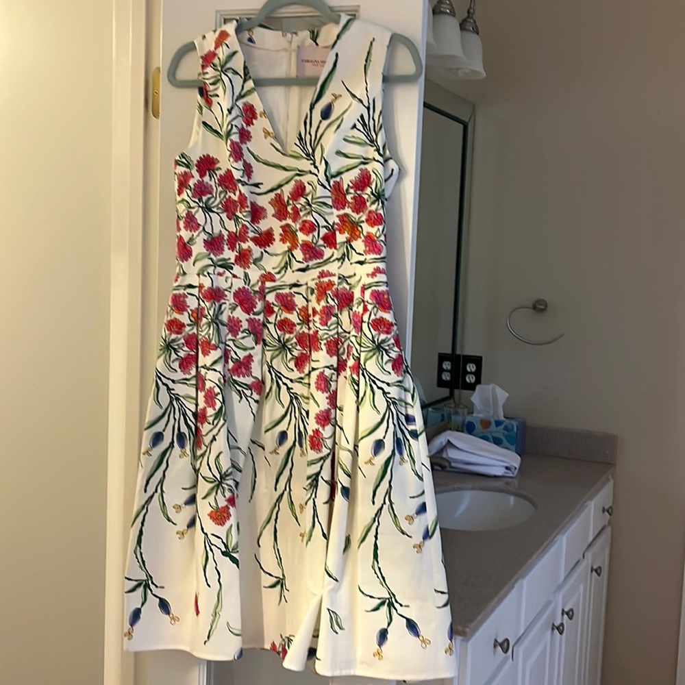 Carolina Herrera floral dress